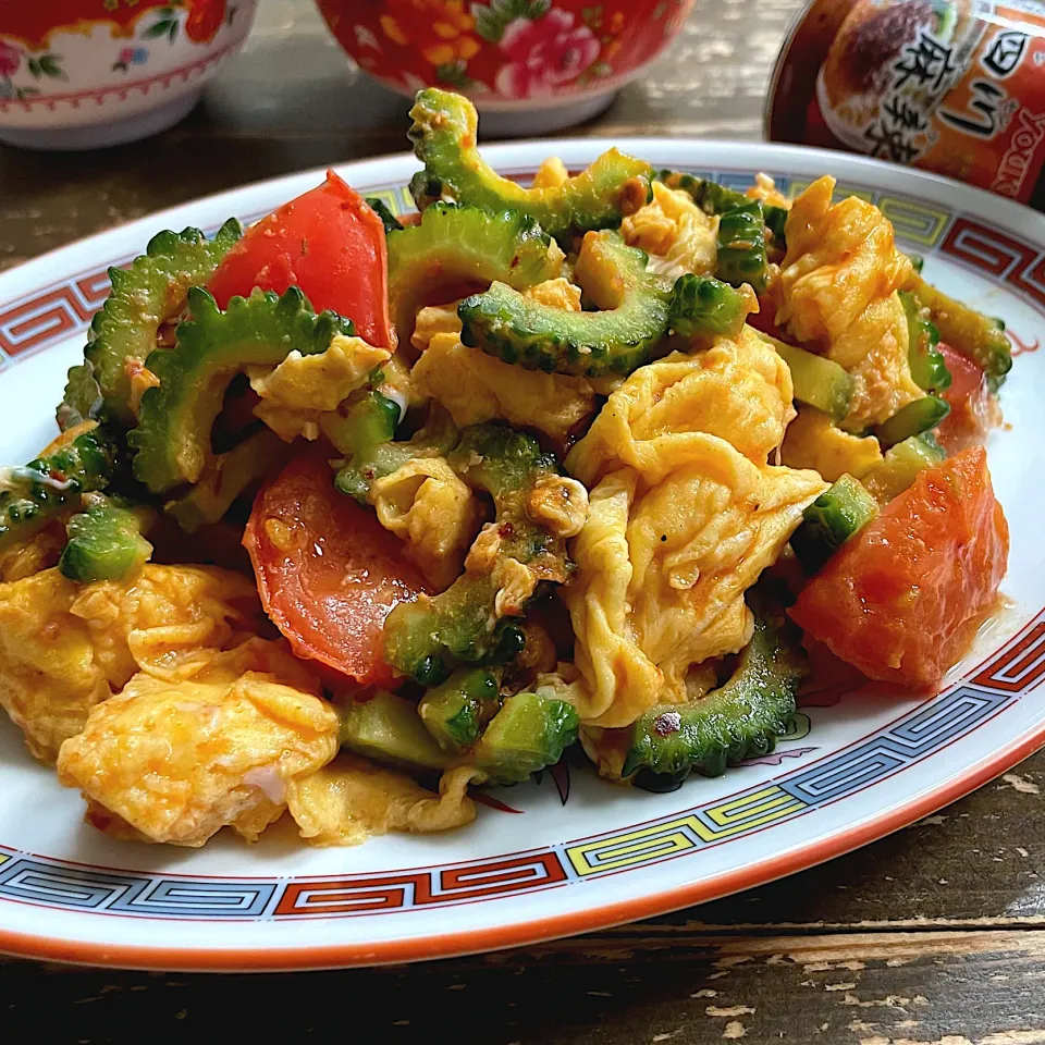 アッチさんの料理 シビ辛ゴーヤートマ玉|七海さん