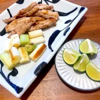 セセリとネギ焼きfeat.すだち|サマンサさん