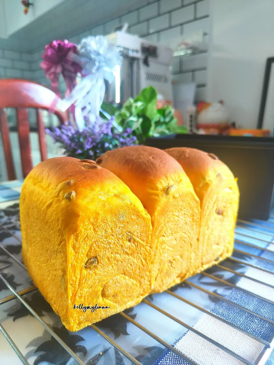 Yudane Kobacha Squash Bread|kellymyliana_tew@yahoo.com.sgさん