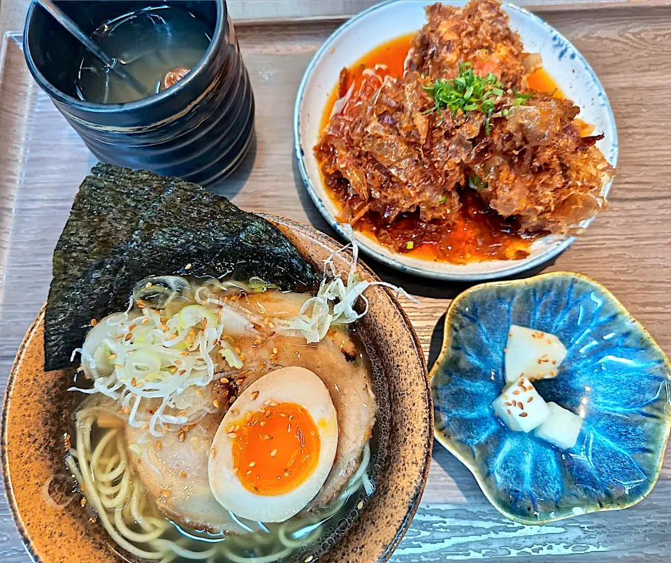 Aguni island salt ramen and tosaage tofu|skyblueさん