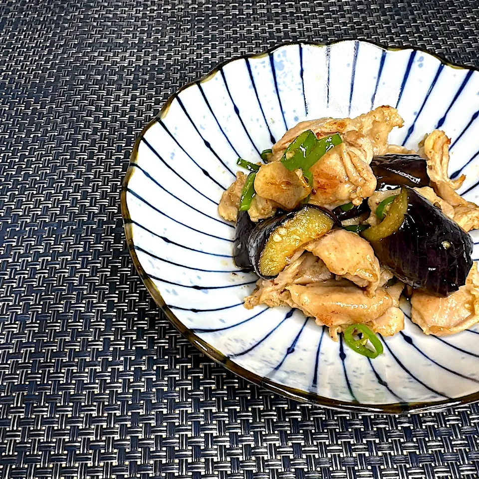 鶏はらみと茄子の青唐辛子炒め|Taさん