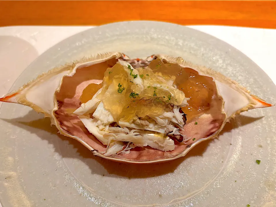 ⑥10月1日の晩ご飯⭐️・［和食コース］ワタリガニ🦀😋✨|山勝さん