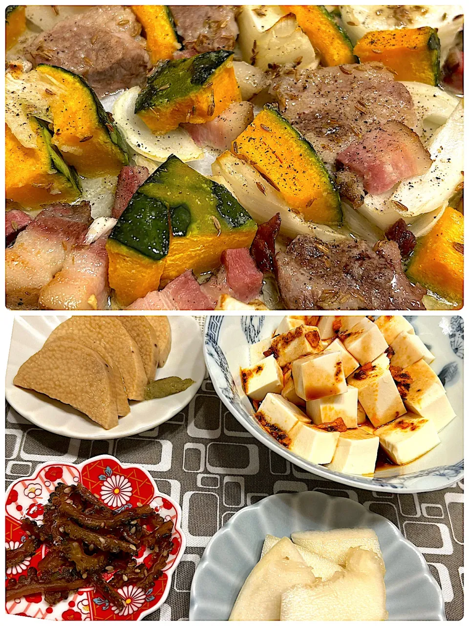 ゴロゴロかぼちゃと厚切りベーコンのクミンバター|amiさん