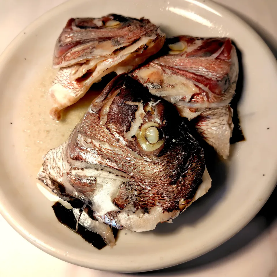 鯛の頭の酒蒸し|ハイドランジアさん