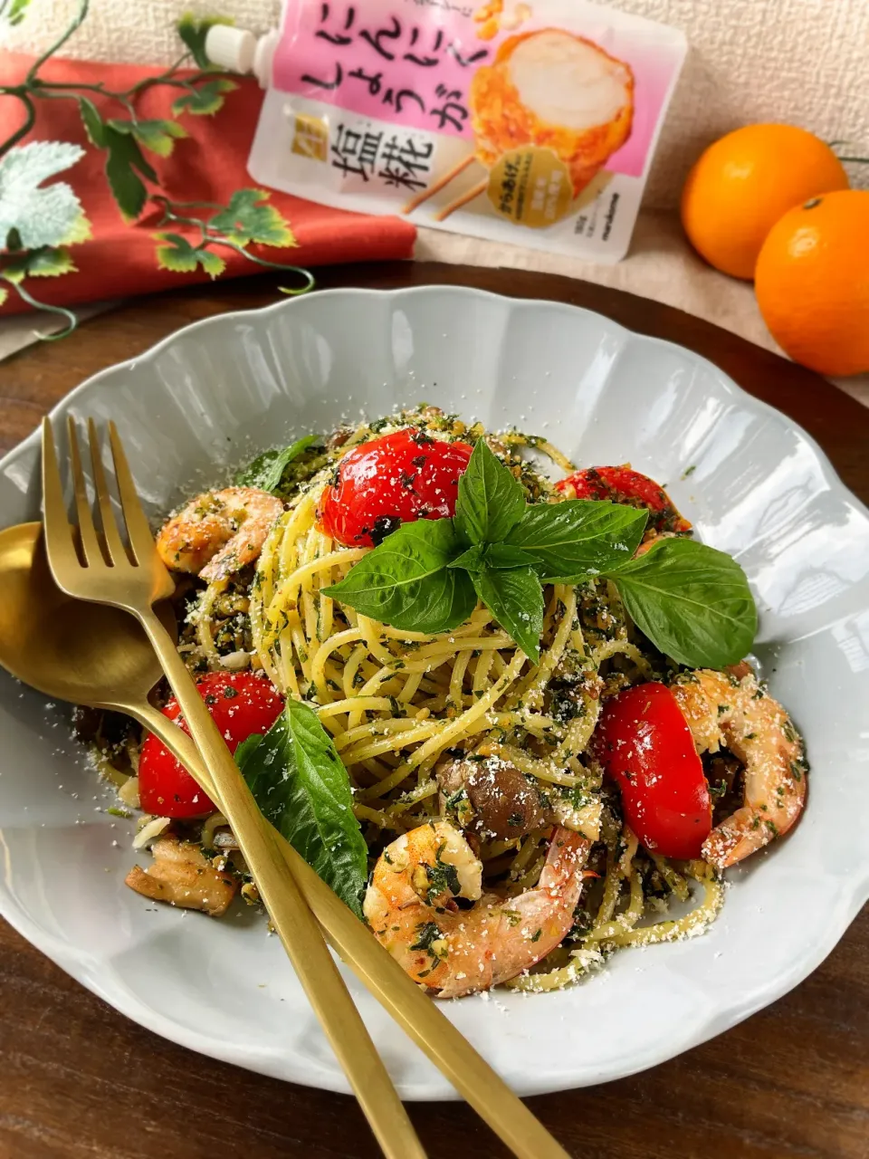 塩糀noジェノベーゼdeパスタ|スイーツポテトさん