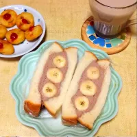 チョコバナナサンド|うたかた。さん