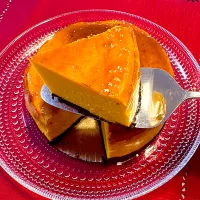 カボチャチーズケーキ|うさピーさん