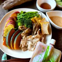 豚バラと秋野菜のフライパン蒸し|リンリンさん