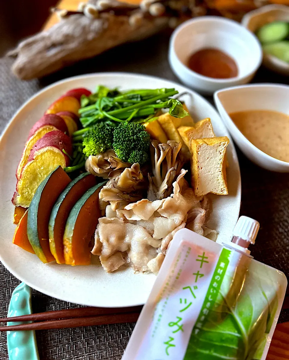 豚バラと秋野菜のフライパン蒸し|リンリンさん