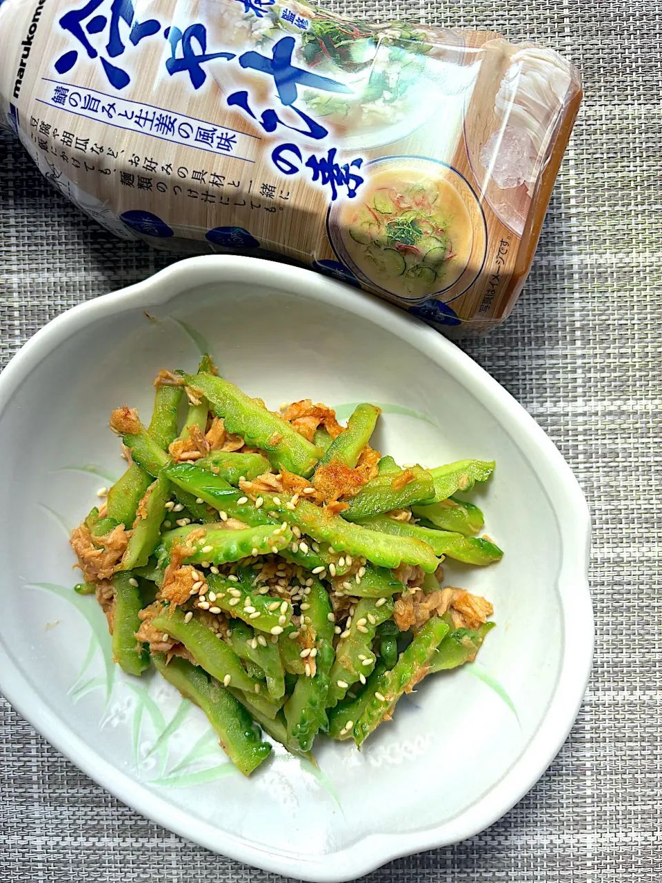 冷や汁の素でゴーヤとツナの炒め|栃倉 直人さん