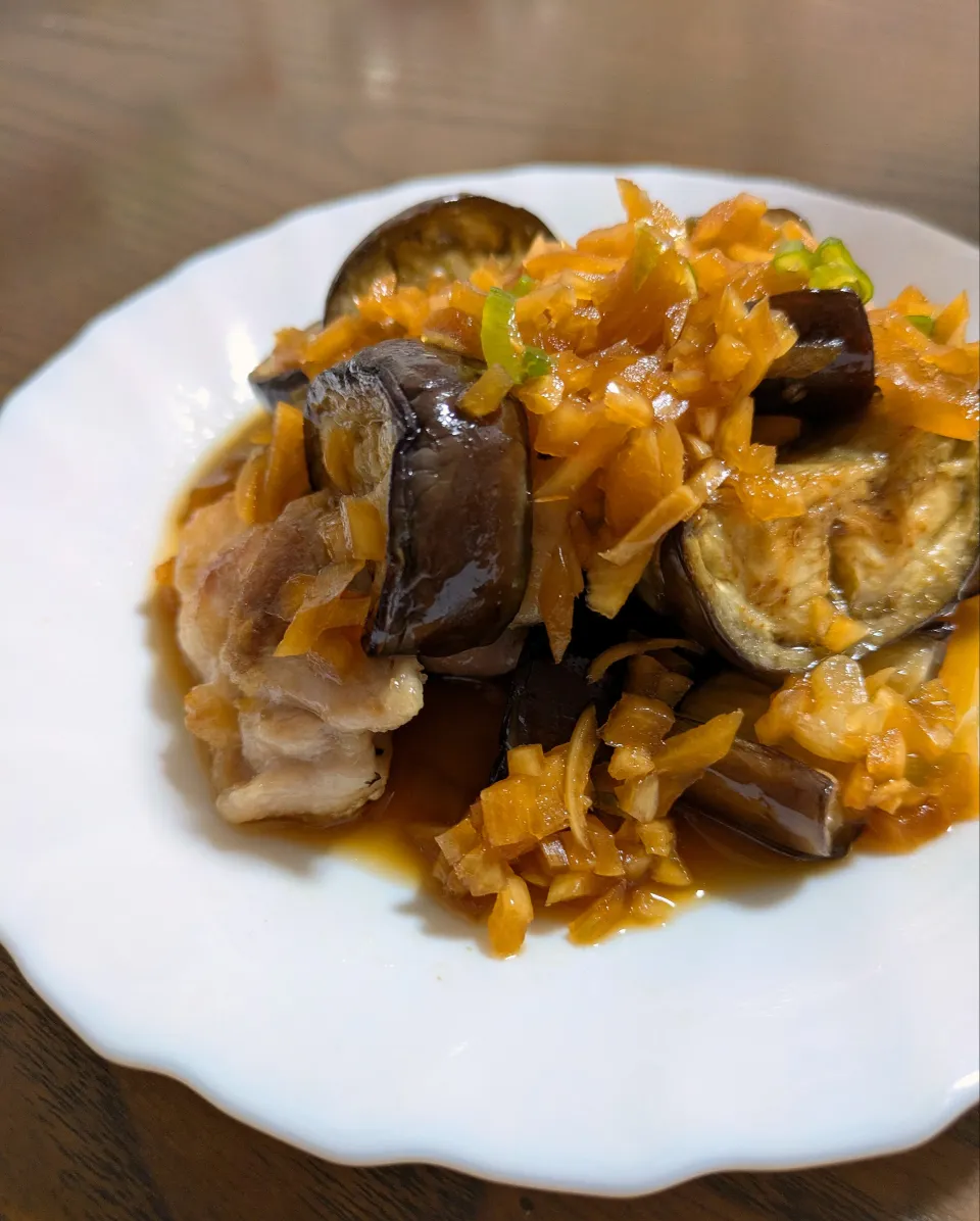 鶏ももとなすの油淋鶏🍆|じょうさん