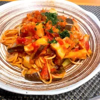 自家製パンチェッタと野菜モリモリパスタ🍝|yukki-----さん