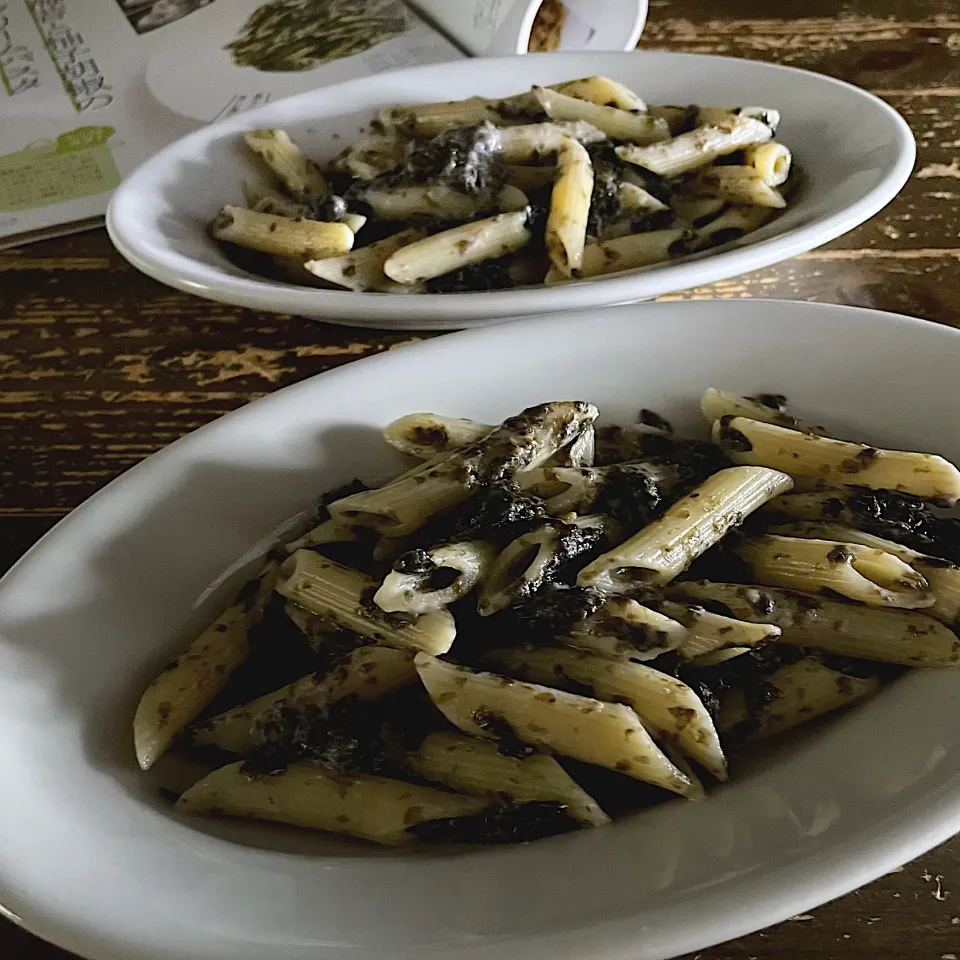 海苔と柚子胡椒のクリームパスタ|七海さん