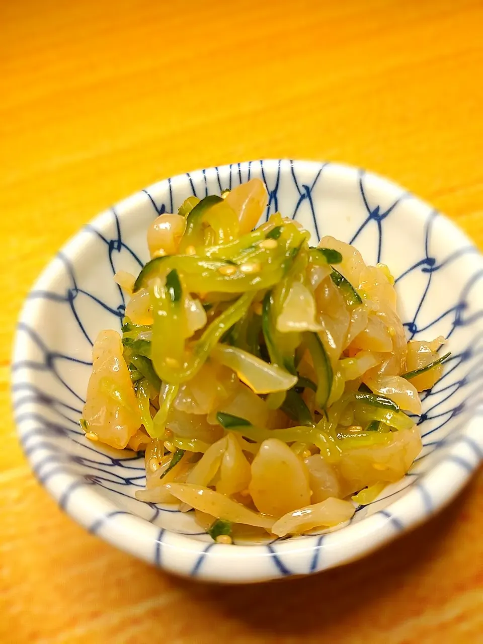 こんにゃくときゅうりの和え物|ともさん