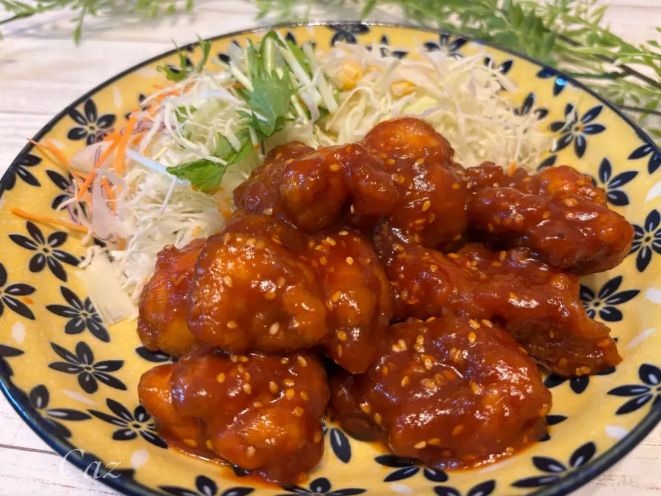 ヤンニョムチキン|きゃずさん