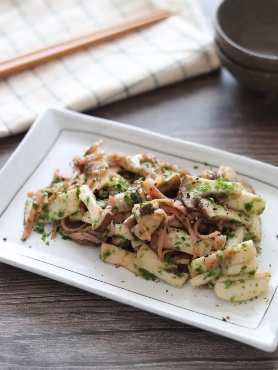 🆔511596                                                                 #エリンギベーコンのり塩ペッパー 💕|ともきーた (伊藤 智子)さん