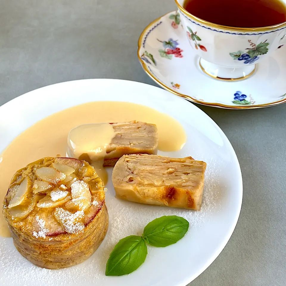ガトーインビジブル　〜カスタードソースを添えて〜🌿|紅茶とお菓子と時々ごはんさん