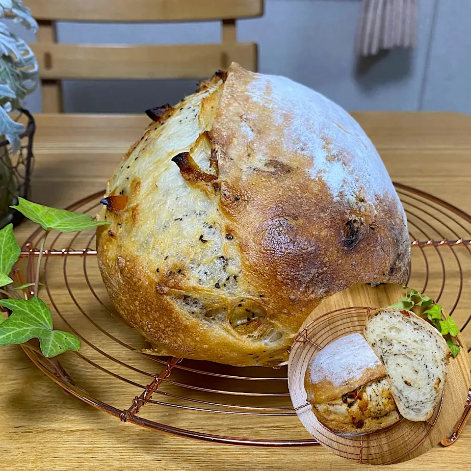 自家製酵母　アールグレイとオレンジピールのカンパーニュ|sakurakoさん