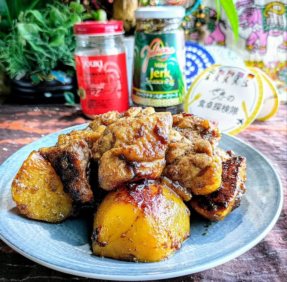 🌏『世界の食卓探検隊』🇯🇲ジャマイカ料理
【🇯🇲ジャークチキンとポテト】|ayaさん