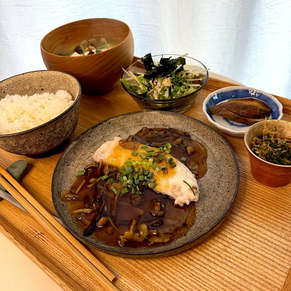 鯛のナラタケ餡掛け定食|pontalさん