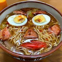 マルちゃん正麺🍜、醤油味❗️(^_^)💫