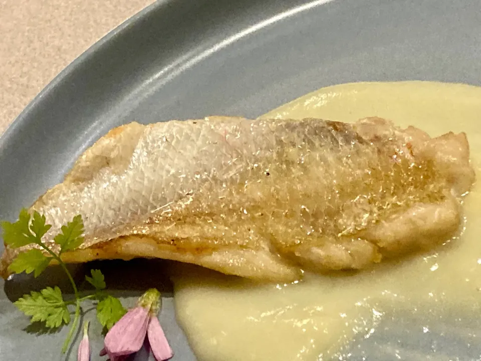 鯛のポワレ 純米吟醸酒尼崎城とともに|Kojiさん