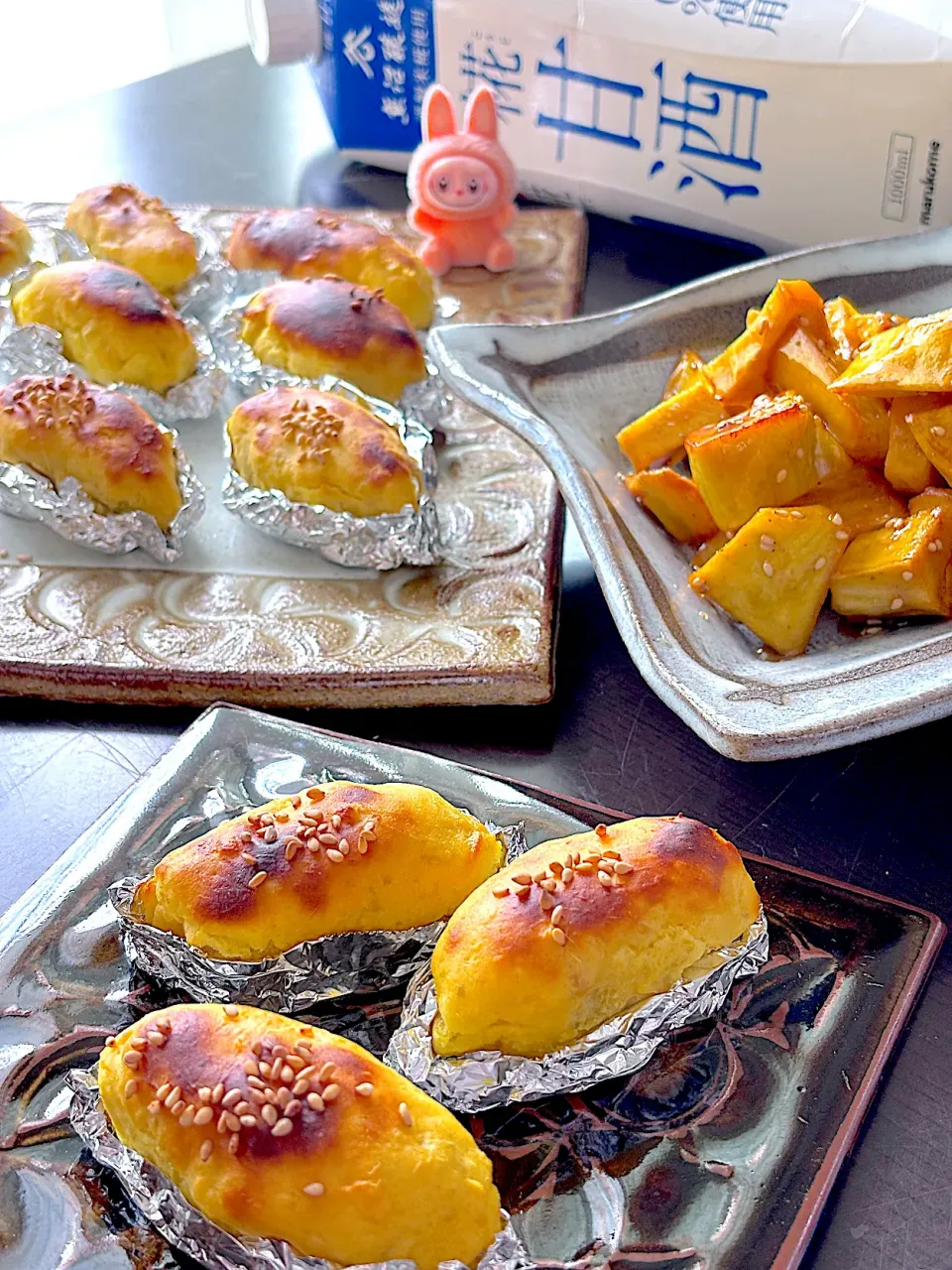 甘酒スイートポテトと大学芋|Chiharϋnさん