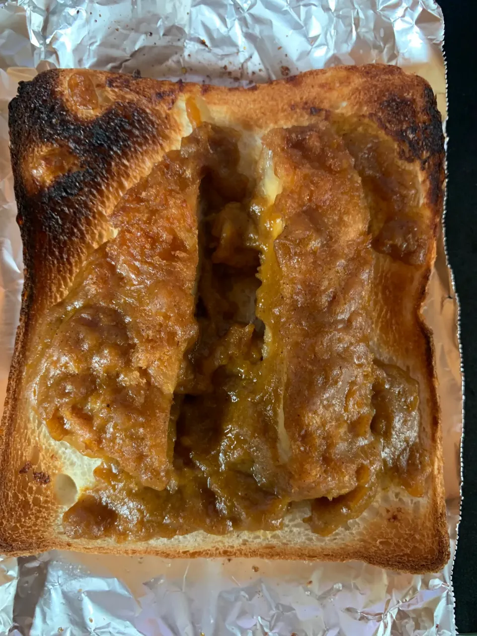 カツカレートースト|そらまめさん