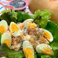 🥗 オイコスで爽やか♪バターナッツ🎃デリサラダ|アスママさん