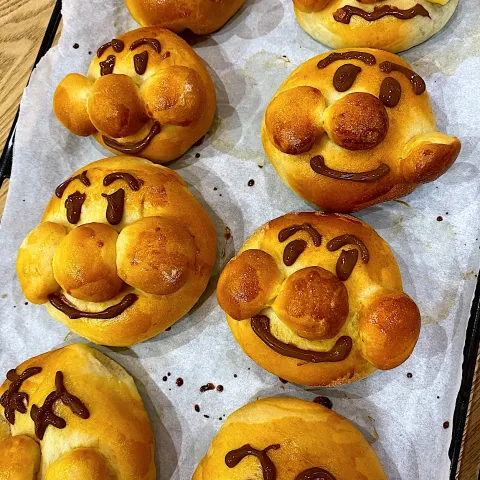 「ニップン　強力小麦粉　ゆめちからブレンド」を使ってみたSnapdishの料理・レシピ写真:アンパンマンパン