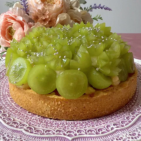 「雪印北海道バター」を使ってみたSnapdishの料理・レシピ写真:シャインマスカットタルト✨