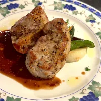 豚フィレ肉のソテー　粒マスタード風味の赤ワインソース|takashiさん