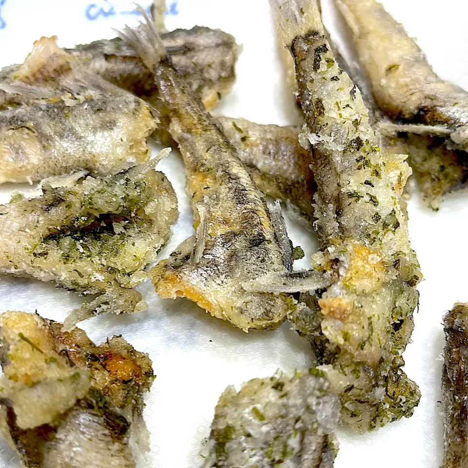 メヒカリの青のり唐揚げ|pranzoさん