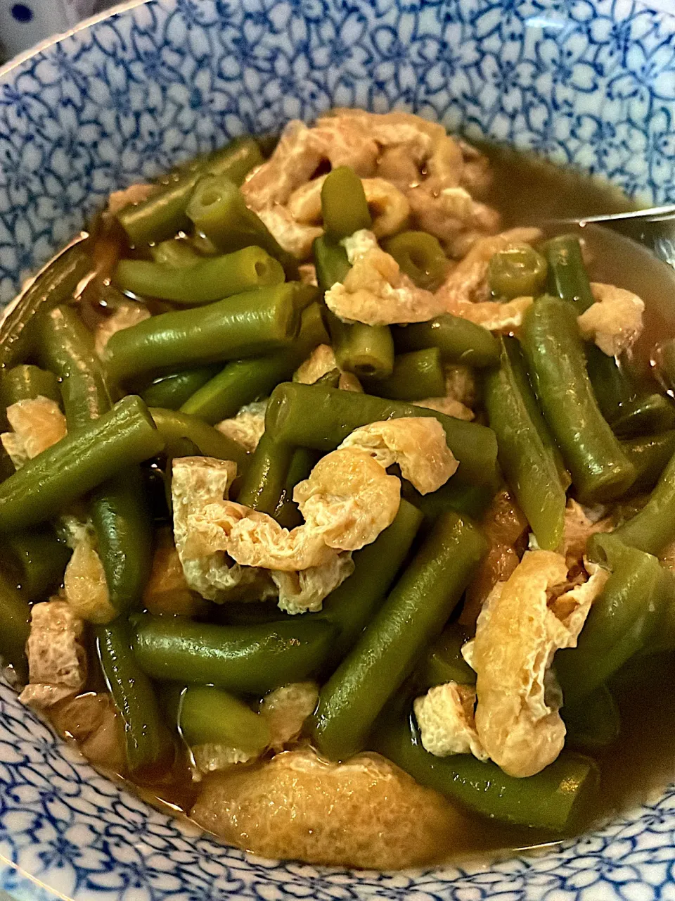 冷凍いんげんと油揚げの煮浸し|abekoさん