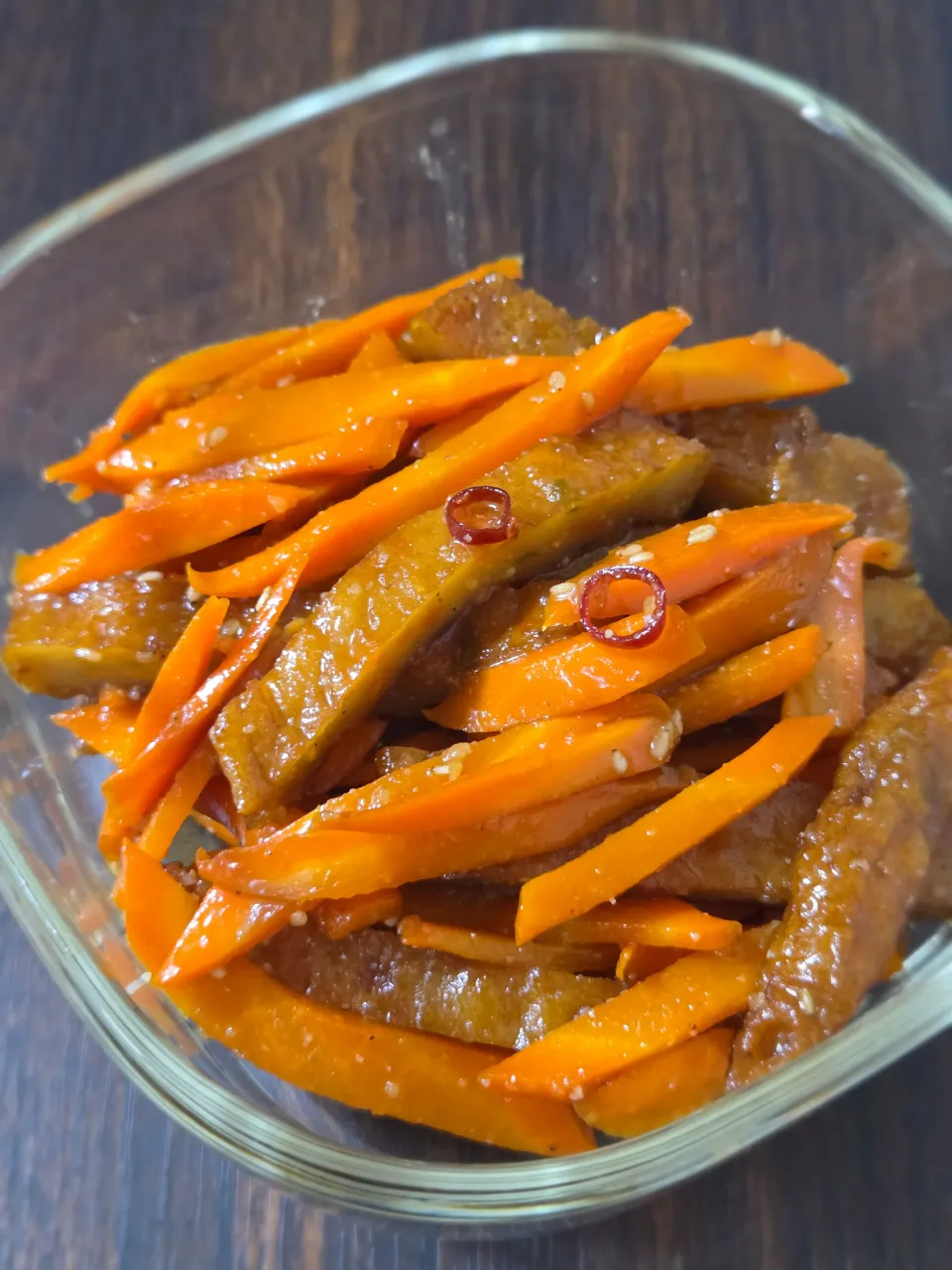 人参とさつま揚げのきんぴら|ぱんだのままんさん