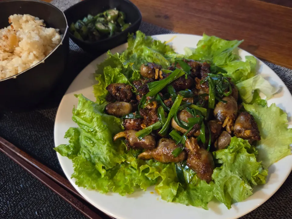 鶏ハツのピリ辛炒め|Tomoさん