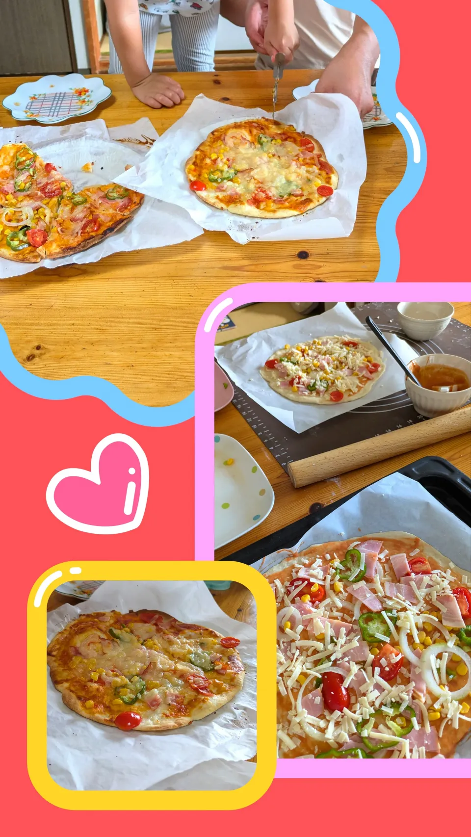 お孫とピザ作り〜🍕💕|とまと🍅さん