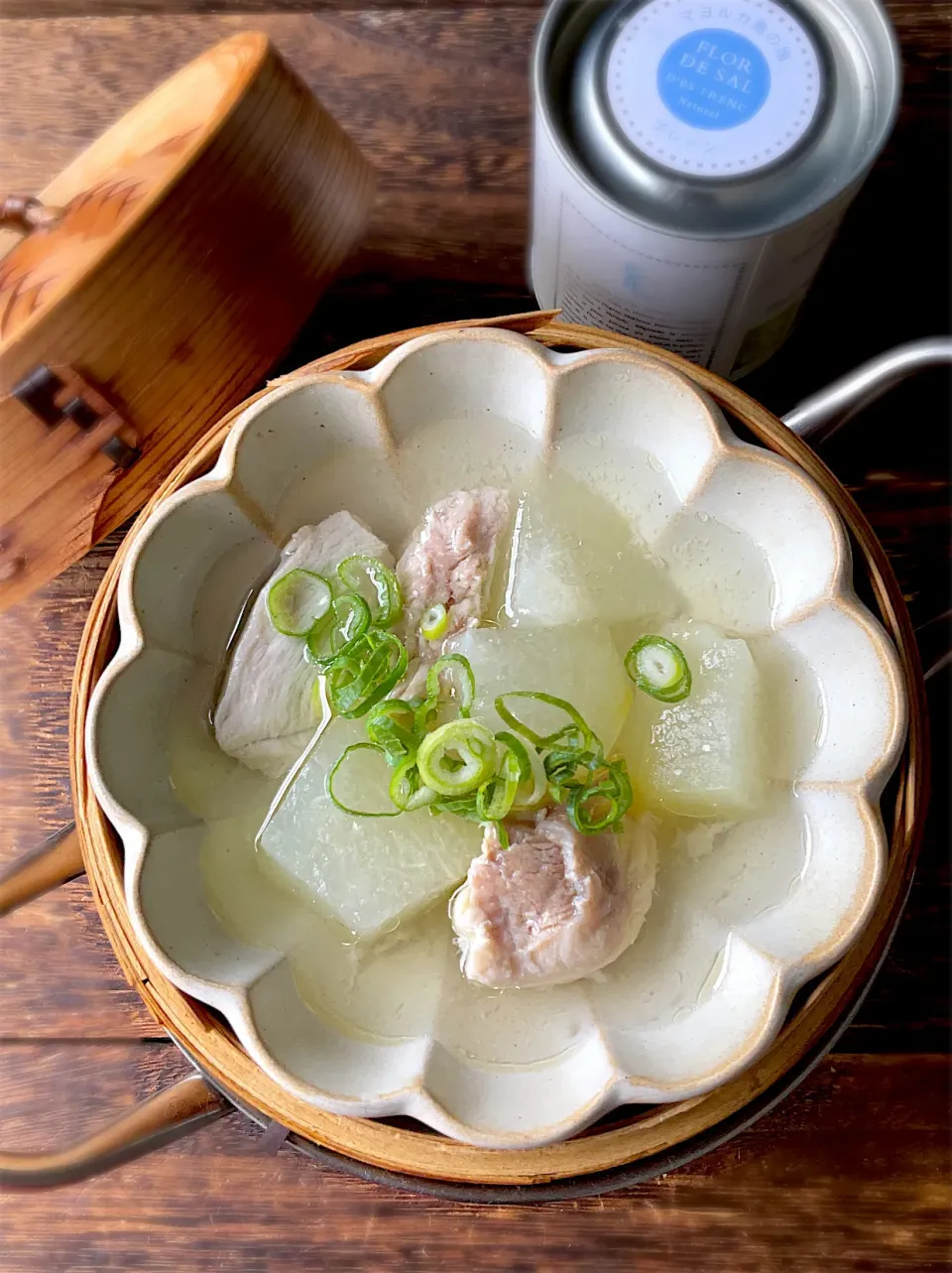 蒸篭で冬瓜と鶏肉の蒸しスープ♨️|9421beruさん