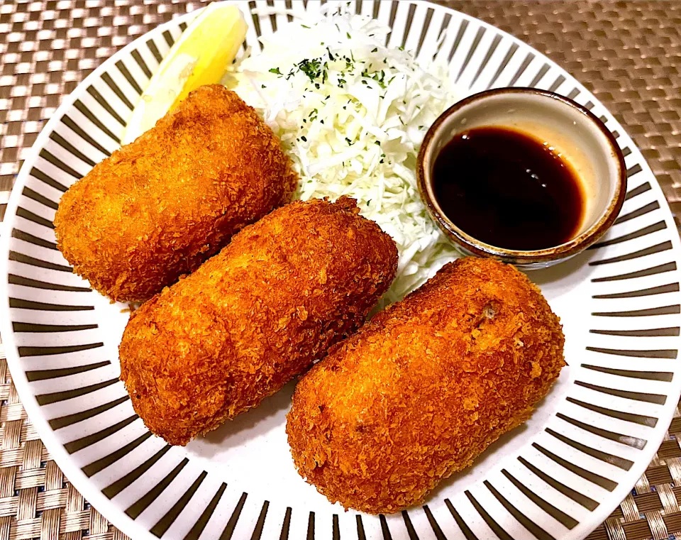 夕べのおつまみ④メークィーンと牛挽肉のコロッケ|KANAさん