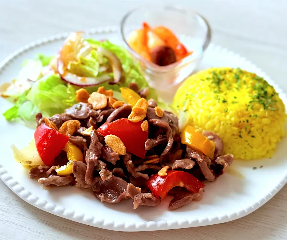 砂肝ガーリック炒めのワンプレート|tap.rinさん