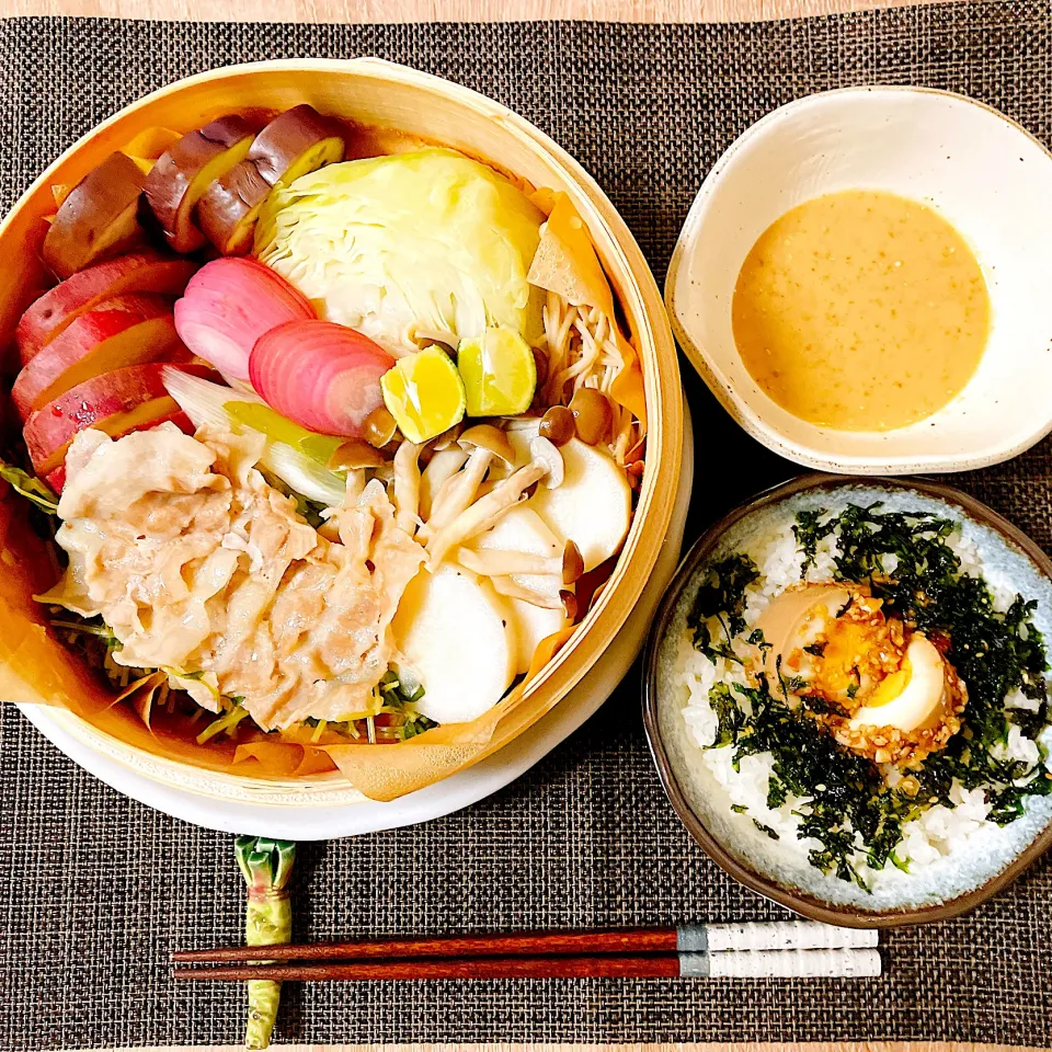 🐷夜【麻薬卵ご飯＆蒸籠】🐷|Laniさん