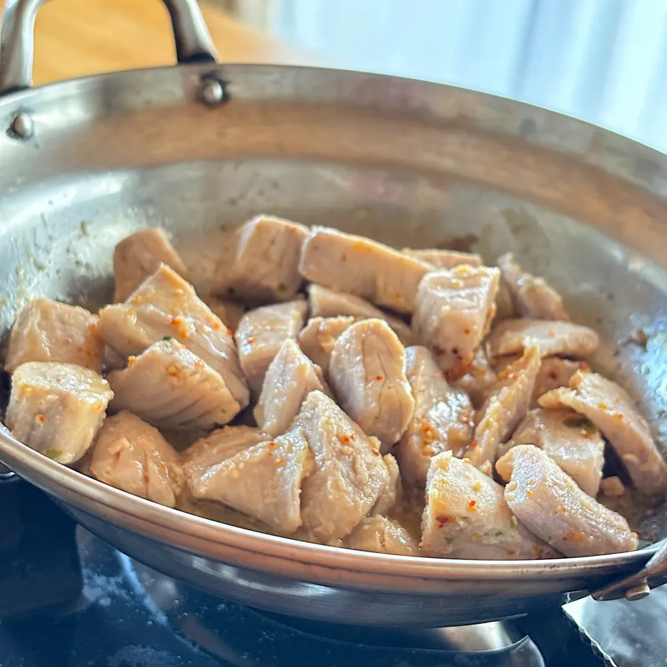 キハダマグロの塩バターソテー|かすべえ!さん