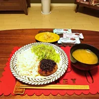 ハンバーグ夕飯|えっこさん