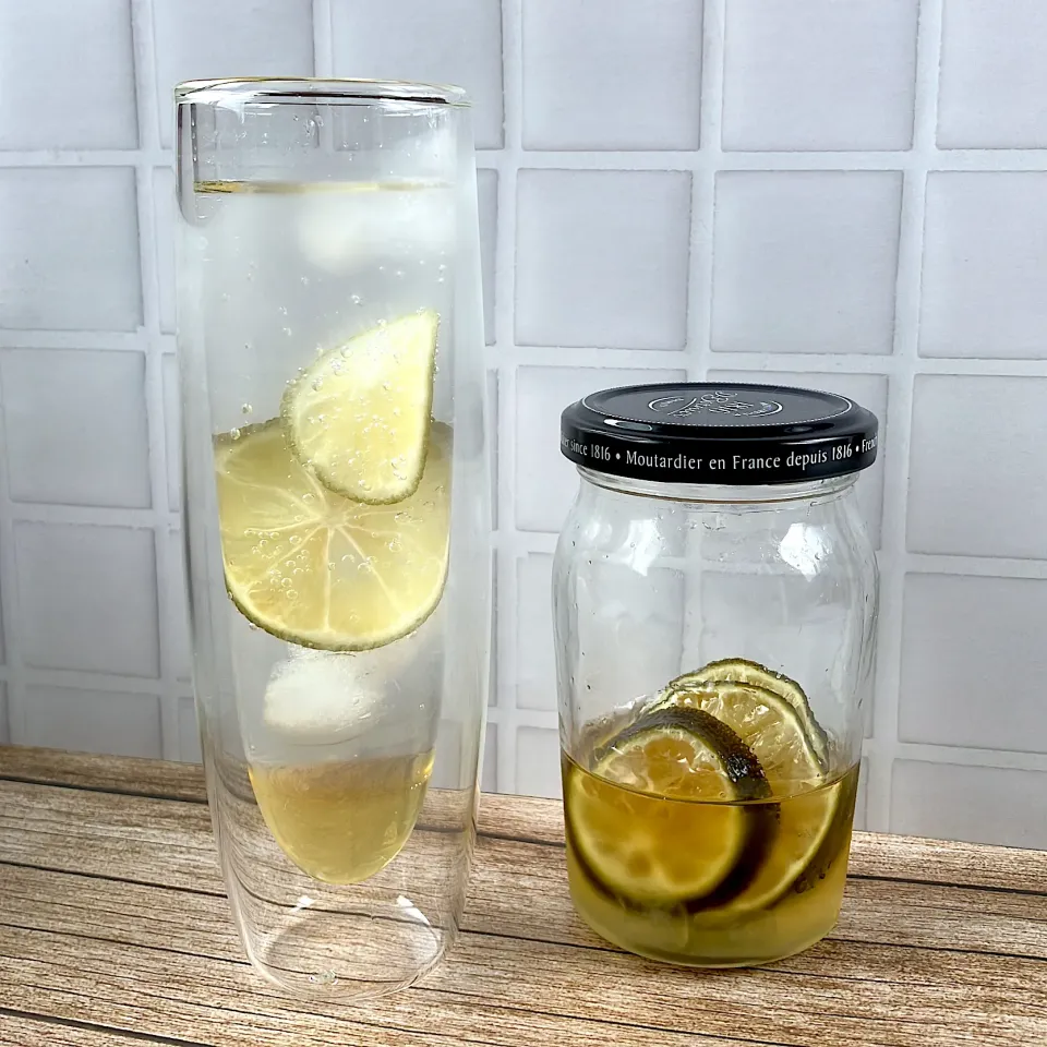 すだちスカッシュ(すだちシロップの炭酸割り)|紅茶とお菓子と時々ごはんさん