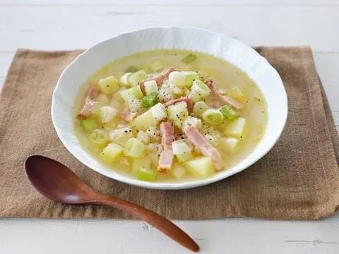 バスク風ネギスープのだし茶漬け|ヤマサ醤油公式アカウントさん