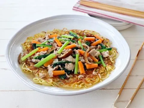 五目あんかけ焼きそば|ヤマサ醤油公式アカウントさん