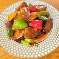 麻婆茄子鳥むね肉入り|まめすけさん