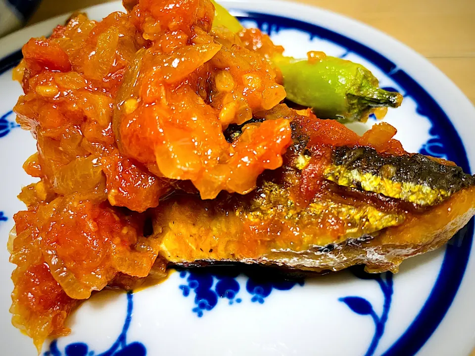 さんまのトマトソース煮|ご飯はん♪さん