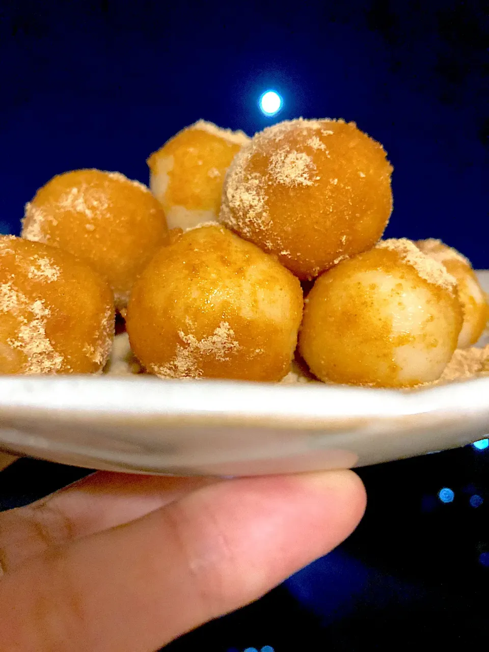 中秋の名月🎑1人で月見団子〜1番上はお団子じゃないよ笑|さくたえさん