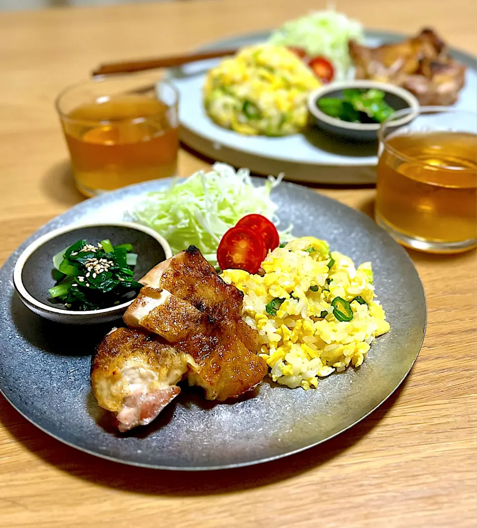 晩御飯　鶏のグリルワンプレート|kaeさん